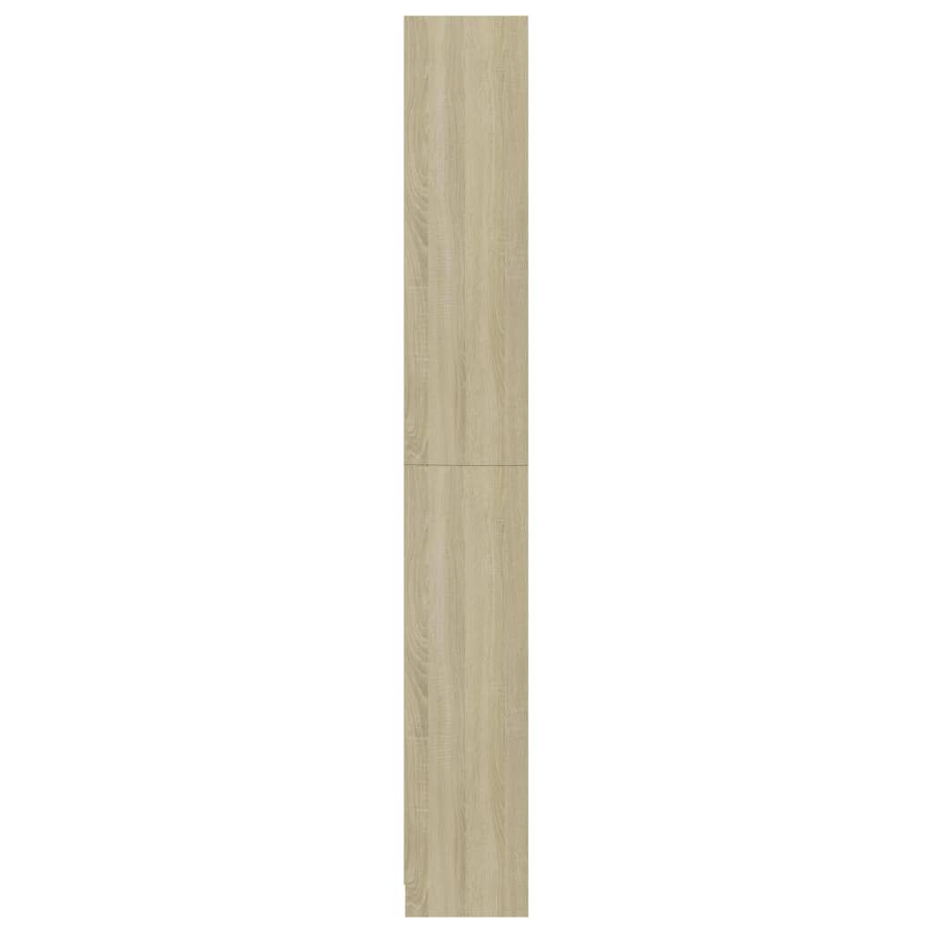 vidaXL 5-Tier Book Cabinet Sonoma Oak 80x24x175 cm Engineered Wood
