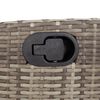vidaXL 5 Piece Garden Dining Set with Cushions Grey Poly Rattan