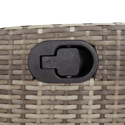 vidaXL 5 Piece Garden Dining Set with Cushions Grey Poly Rattan,  vidaXL 5 Piece Garden Dining Set with Cushions Grey Poly Rattan
