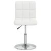 vidaXL Bar Stool White Faux Leather