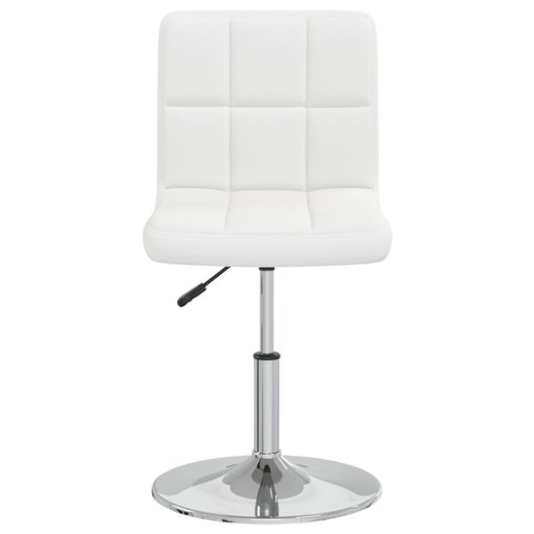 vidaXL Bar Stool White Faux Leather