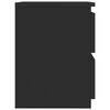 vidaXL Bedside Cabinet Black 30x30x40 cm Engineered Wood