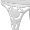 vidaXL Bistro Chairs 2 pcs Cast Aluminium White