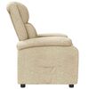 vidaXL Recliner Chair Cream Fabric