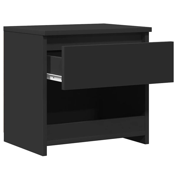 vidaXL Bedside Cabinets 2 pcs Black 40x30x39 cm Engineered Wood