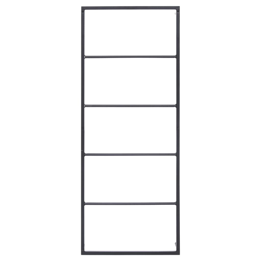 vidaXL Towel Rack Black 45x10x115 cm Steel