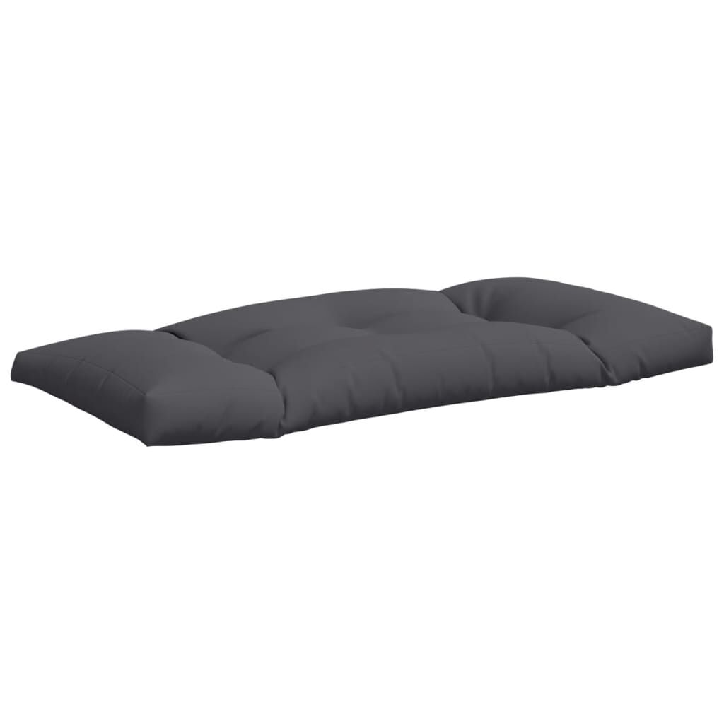 vidaXL Pallet Cushions 2 pcs Anthracite Fabric