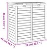 vidaXL Outdoor Garbage Bin Black 78x41x86 cm Polypropylene
