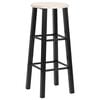 vidaXL Bar Stools 2 pcs Black MDF