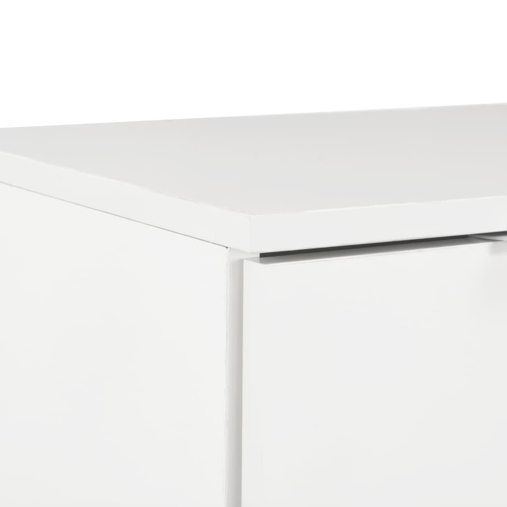 vidaXL Sideboard High Gloss White 71x35x80 cm Engineered Wood