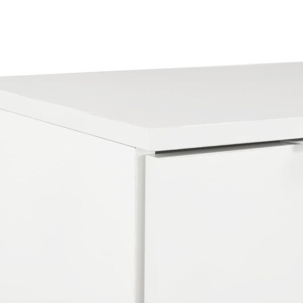 vidaXL Sideboard High Gloss White 71x35x80 cm Engineered Wood