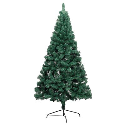 vidaXL Artificial Half Pre-lit Christmas Tree with Ball Set Green 120 cm