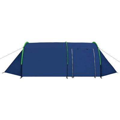 vidaXL Camping Tent 4 Persons Navy Blue/Green, green vidaXL Camping Tent 4 Persons Navy Blue/Green