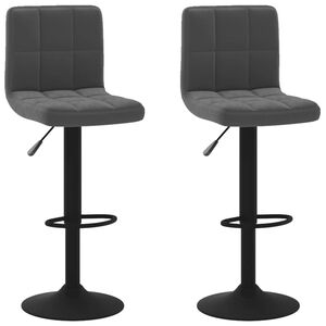 vidaXL Bar Stools 2 pcs Black Velvet