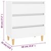 vidaXL Sideboard White 60x35x69 cm Engineered Wood