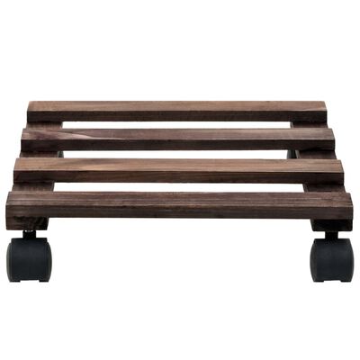 vidaXL Plant Rollers 4 pcs Cedar Wood 25x25 cm,  vidaXL Plant Rollers 4 pcs Cedar Wood 25x25 cm