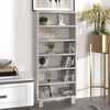 vidaXL CD Cabinet HAMAR White 45x18x100 cm Solid Wood Pine
