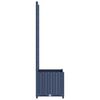 vidaXL Garden Planter with Trellis Blue Grey 40x40x136 cm PP