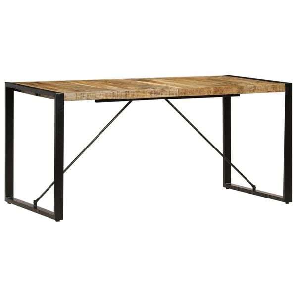 vidaXL Dining Table 160x80x75 cm Solid Mango Wood