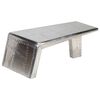 vidaXL Aviator Coffee Table Aluminium Vintage Aircraft Airman Style
