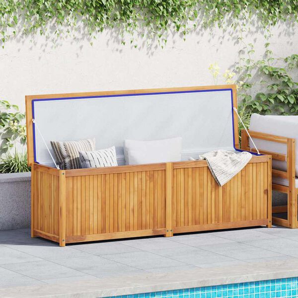 vidaXL Garden Box 175x50x55 cm Solid Wood Teak