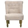 vidaXL French Chair Cream Fabric