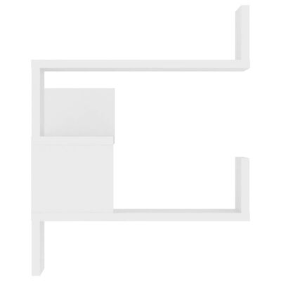 vidaXL Wall Corner Shelf White 40x40x50 cm Engineered Wood, white vidaXL Wall Corner Shelf White 40x40x50 cm Engineered Wood