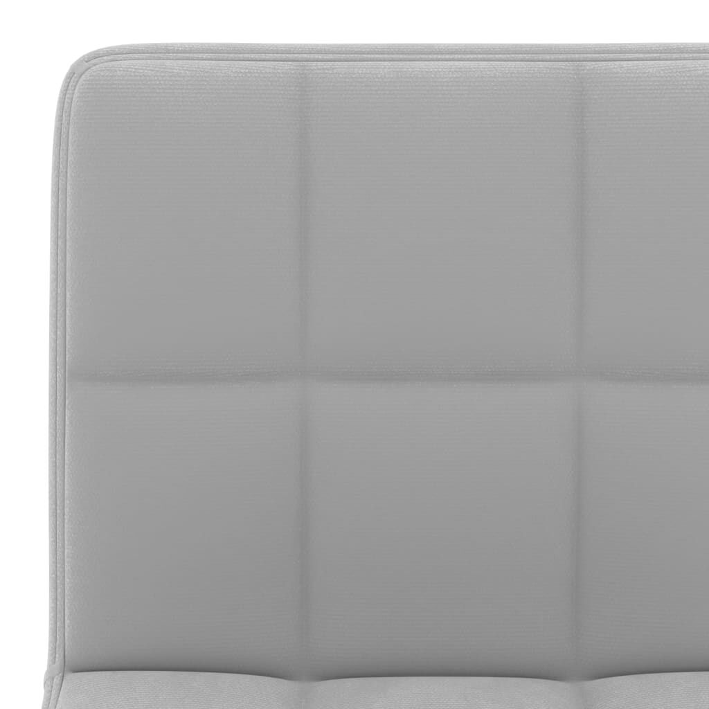 vidaXL Bar Stools 2 pcs Light Grey Velvet
