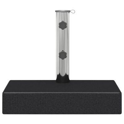 vidaXL Parasol Base Granite 25 kg Rectangular Black, black vidaXL Parasol Base Granite 25 kg Rectangular Black