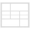 vidaXL Wall Shelf White 90x16x78 cm Engineered Wood