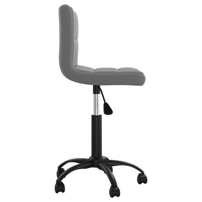 vidaXL Swivel Dining Chair Dark Grey Velvet, dark grey vidaXL Swivel Dining Chair Dark Grey Velvet