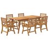 vidaXL 7 Piece Garden Dining Set Solid Wood Acacia