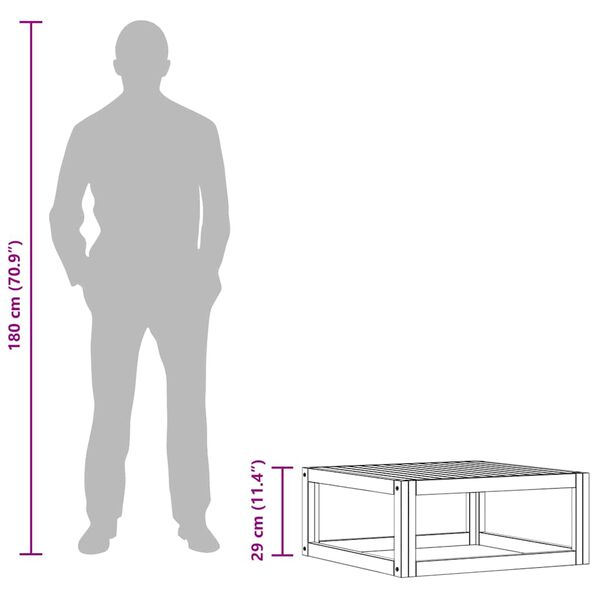 vidaXL 3 Piece Garden Lounge Set with Cushions Solid Acacia Wood