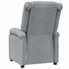 vidaXL Recliner Chair Light Grey Fabric