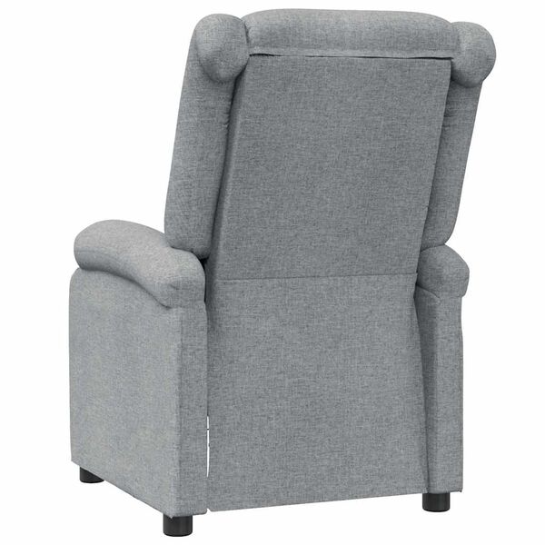 vidaXL Recliner Chair Light Grey Fabric
