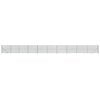 vidaXL Chain Link Fence with Spike Anchors Green 1.4x25 m