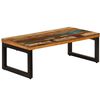 vidaXL Coffee Table 100x50x35 cm Solid Reclaimed Wood and Steel