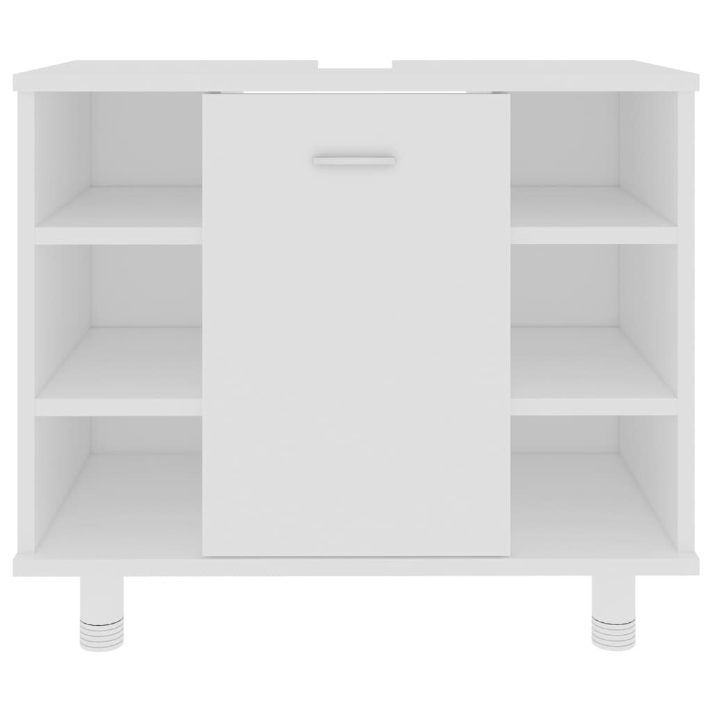 vidaXL Bathroom Cabinet White 60x32x53.5 cm Engineered Wood