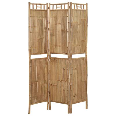 vidaXL 3-Panel Room Divider Bamboo 120x180 cm,  vidaXL 3-Panel Room Divider Bamboo 120x180 cm
