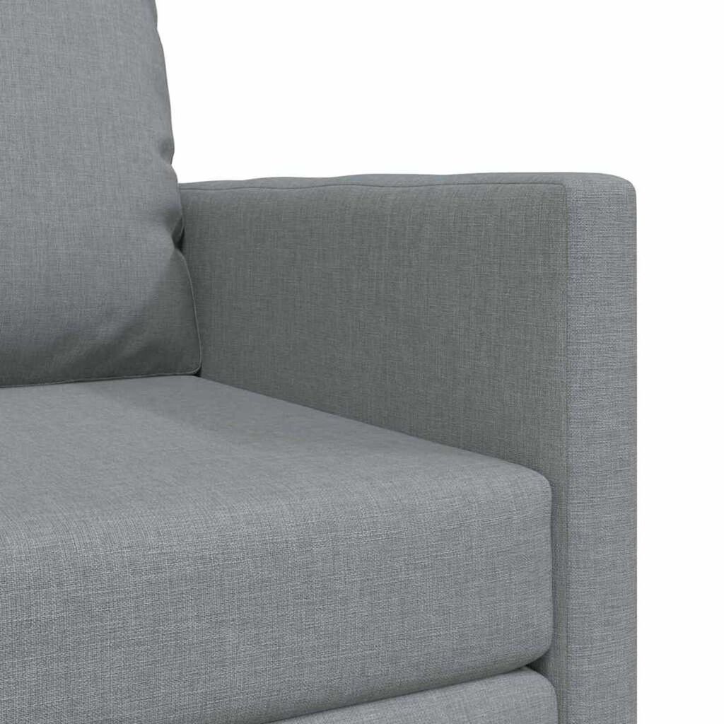 vidaXL Floor Sofa Bed 2-in-1 Light Grey 112x174x55 cm Fabric