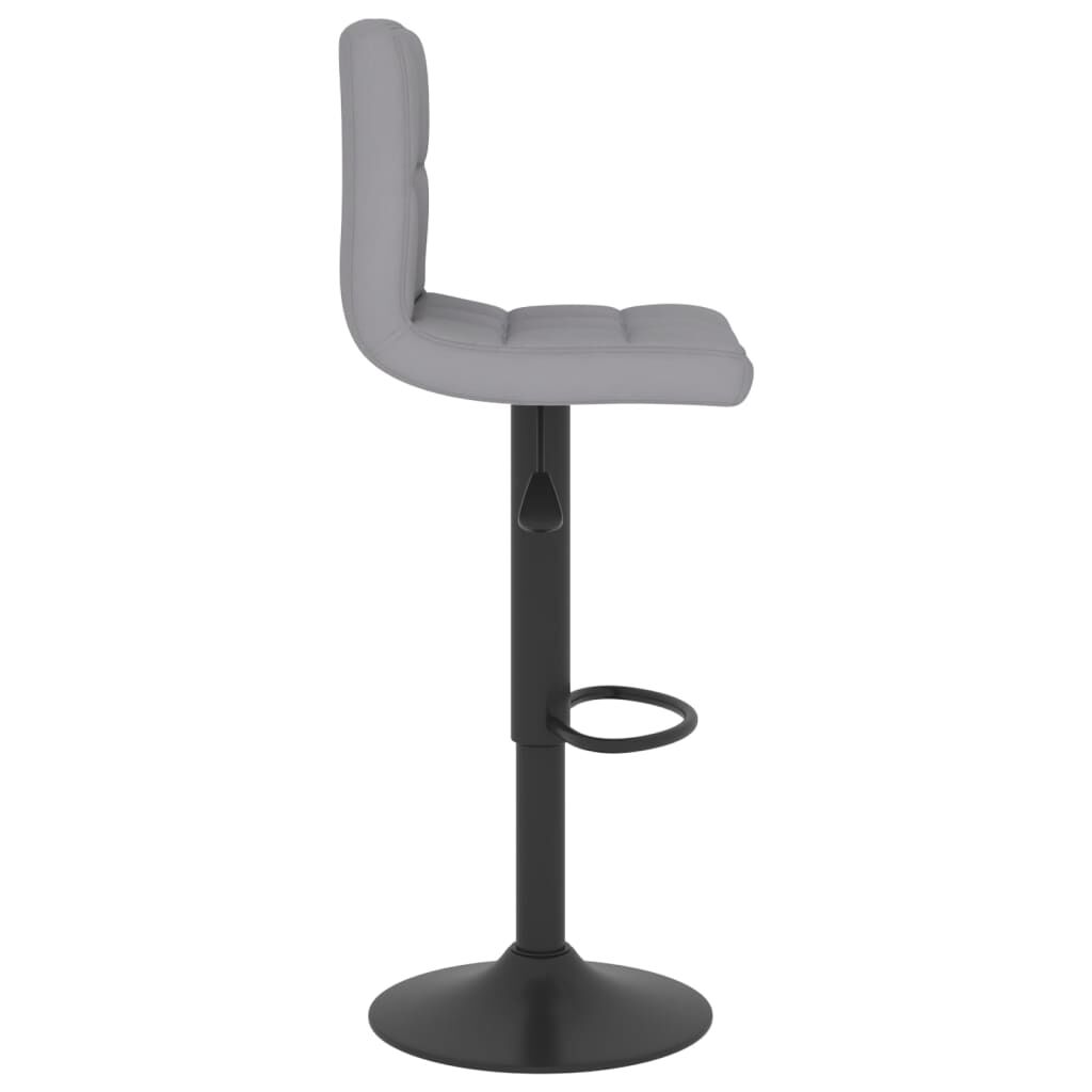 vidaXL Bar Stool Light Grey Fabric