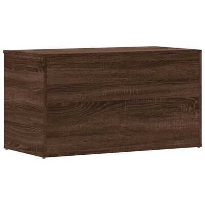 vidaXL Storage Chest Brown Oak 84x42x46 cm Engineered Wood, brown oak vidaXL Storage Chest Brown Oak 84x42x46 cm Engineered Wood