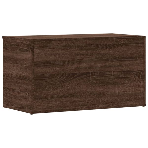 vidaXL Storage Chest Brown Oak 84x42x46 cm Engineered Wood