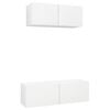 vidaXL 2 Piece TV Cabinet Set White Engineered Wood (801472+801481)