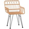 vidaXL 5 Piece Garden Dining Set Poly Rattan