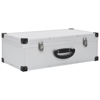 vidaXL CD Case for 80 CDs Aluminium ABS Silver, silver vidaXL CD Case for 80 CDs Aluminium ABS Silver