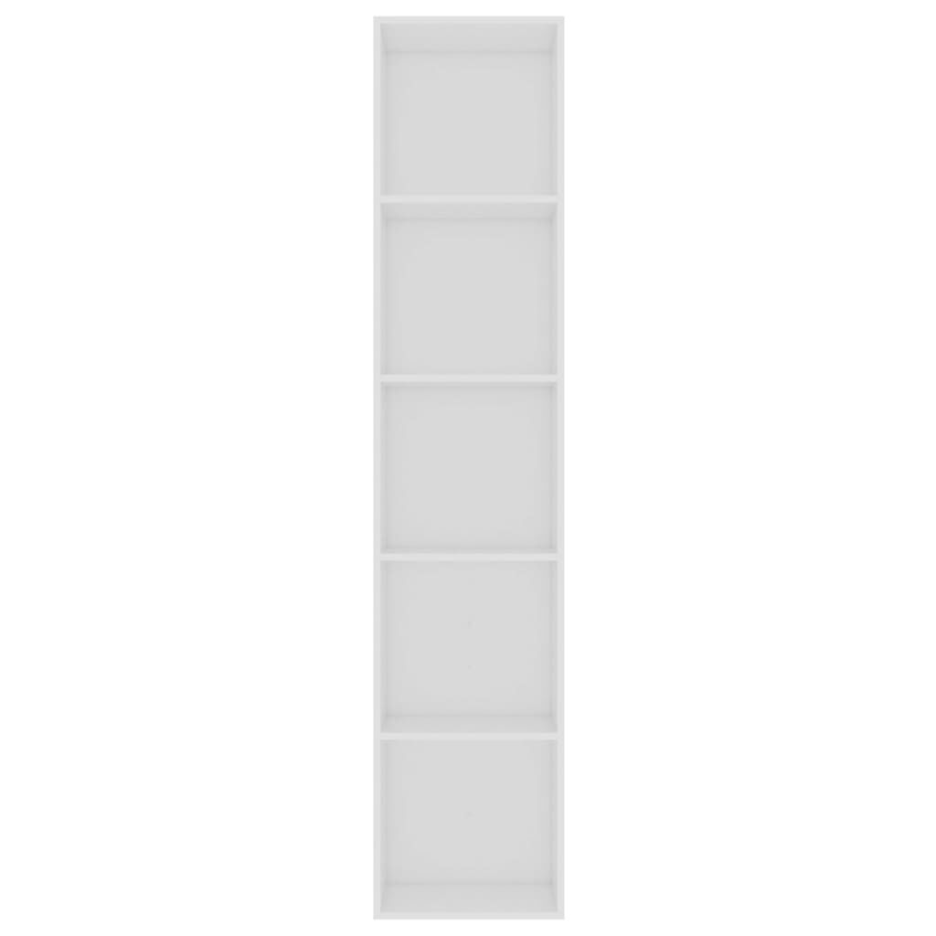 vidaXL Book Cabinet White 40x30x189 cm Engineered Wood