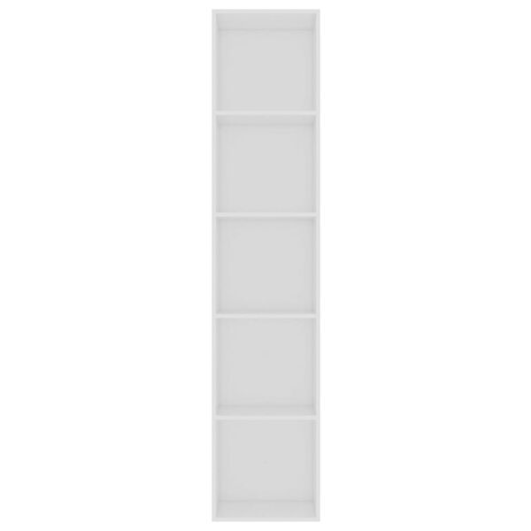 vidaXL Book Cabinet White 40x30x189 cm Engineered Wood