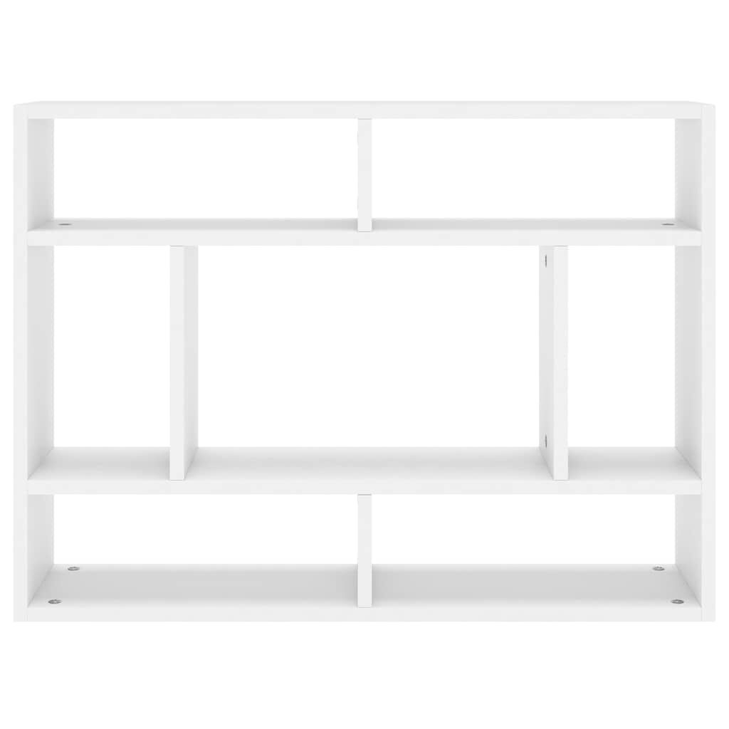 vidaXL Wall Shelf White 75x16x55 cm Engineered Wood