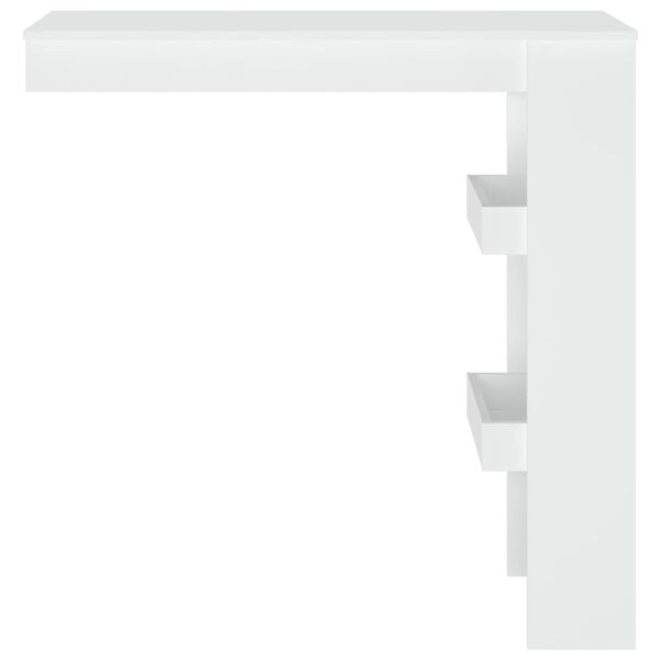 vidaXL Wall Bar Table White 102x45x103.5 cm Engineered Wood